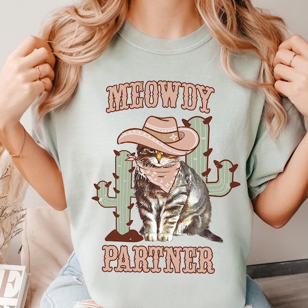 Meowdy Partner Shirt, Meowdy Shirt, Meowdy Partner, Meowdy Tshirt, Meowdy Texas Cat, Meowdy T-Shirt, Meowdy Purrtner, Meowdy Shirts