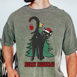 Offensive Christmas Shirt Rude Holiday Shirt Inappropriate Christmas Shirt 3xl Christmas Shirt Cat Xmas Shirt Comfort Color Christmas Shirt