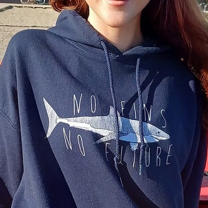 Shark Hoodie, Beach Sweatshirt For Women, Oversized Trendy Hoodie, Hoodie With Words On Back, Save Sharks Tee, Coconut Girl California