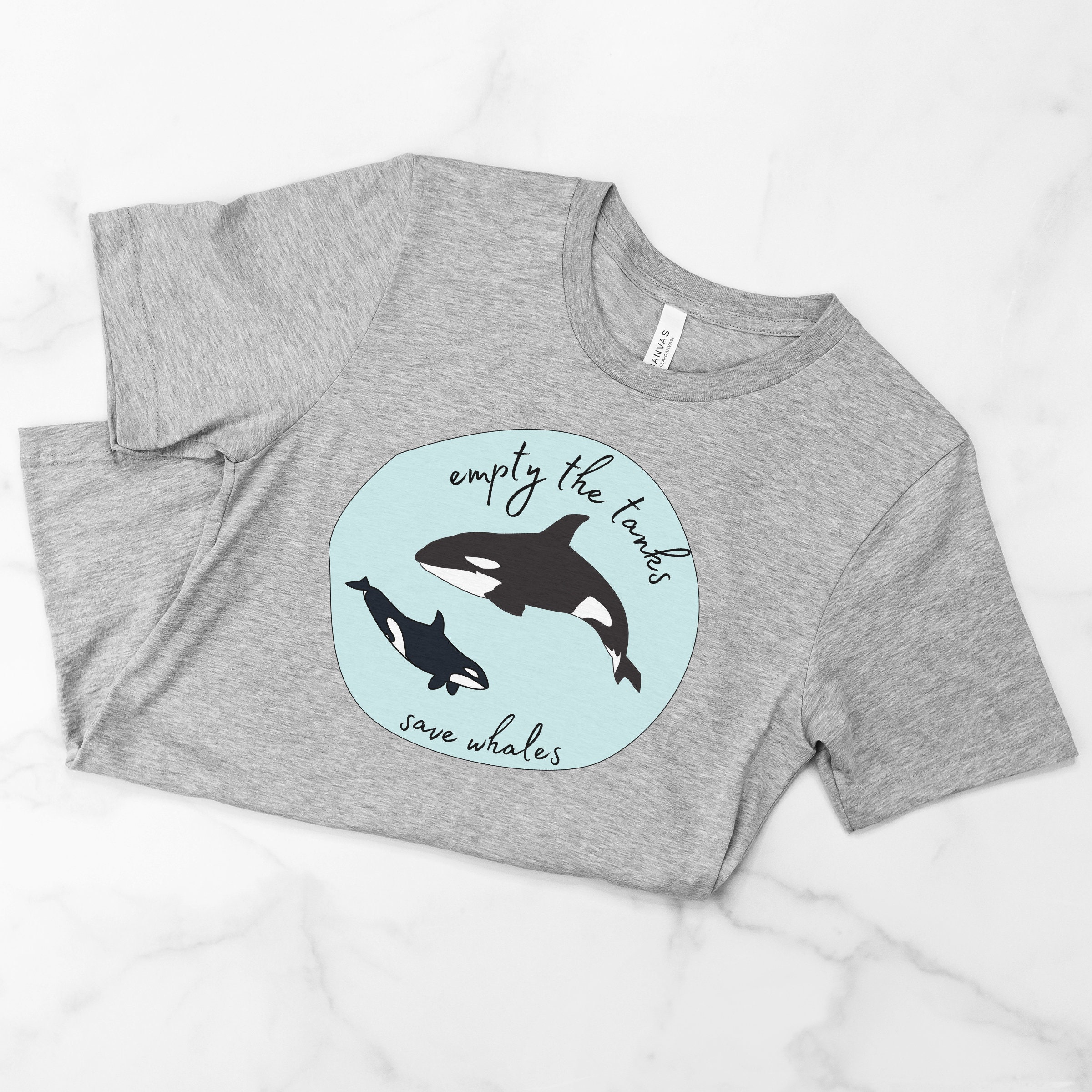 Blackfish Shirt, Empty the Tanks Tee, Killer Whale Tshirt, Free Tilly
