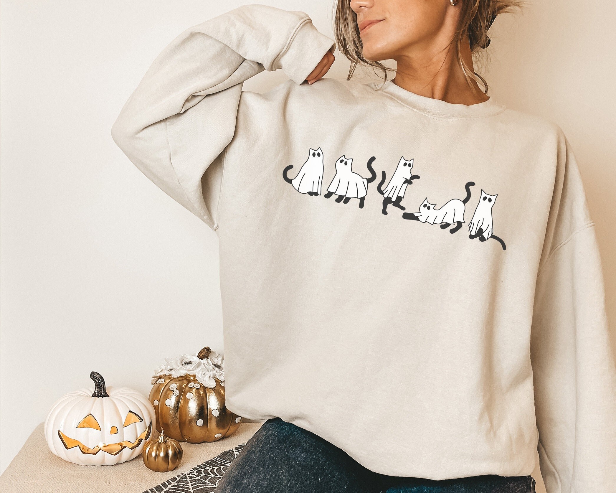 Womens plus size cat sweater Etsy.de