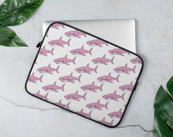 Laptophülle Hai Popart Laptop Case Sleeve Cover Shark Print Artprint