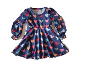 12m Navy Heart Dress