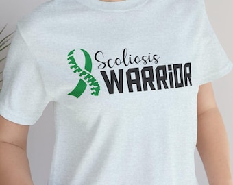 Camiseta unisex de manga corta Scoliosis Warrior