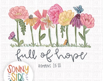 Floral Mama PNG Design | Mama Floral PNG | Hopeful Mama | Sublimation | Bible Verse | Mama Flower | Infertility PNG | Christian | hand drawn