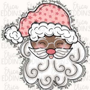 Christmas Santa PNG sublimation |  Santa | Retro Santa | Santa Claus PNG  | Christmas Shirt | Santa Christmas | Christmas Printable