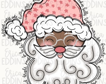 Christmas Santa PNG sublimation |  Santa | Retro Santa | Santa Claus PNG  | Christmas Shirt | Santa Christmas | Christmas Printable