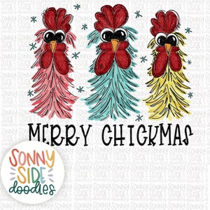 Christmas Chicken Png | Sublimation | Merry Christmas PNG | Christmas Chicken Clipart | Christmas Animals | Chicken PNG | Digital Download