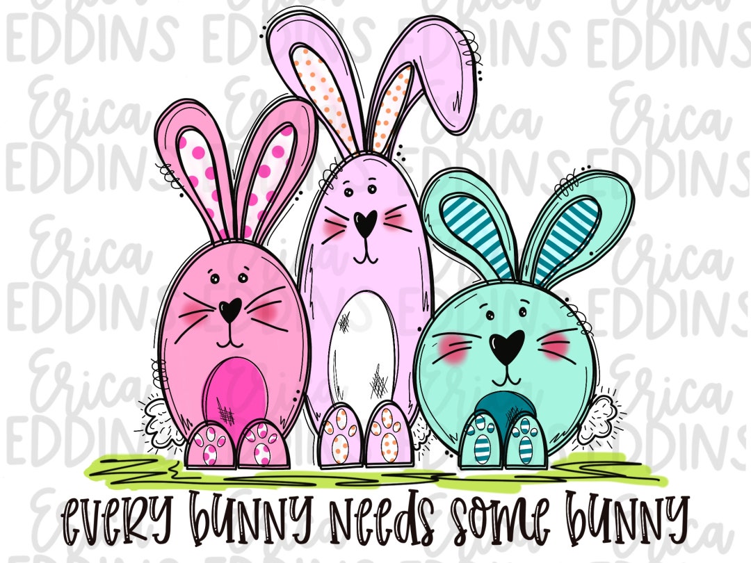 Some Bunny PNG Sublimation | Bunny Rabbit | Spring | Easter Bunny PNG ...