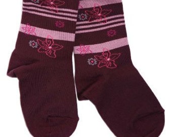 burgundy baby tights