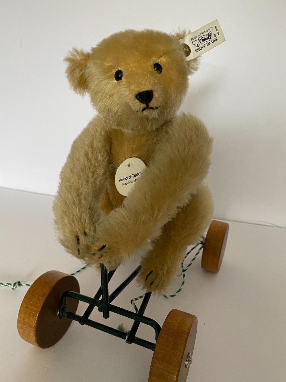 Steiff Record Teddy Teddy Bear on Wheels Etsy UK