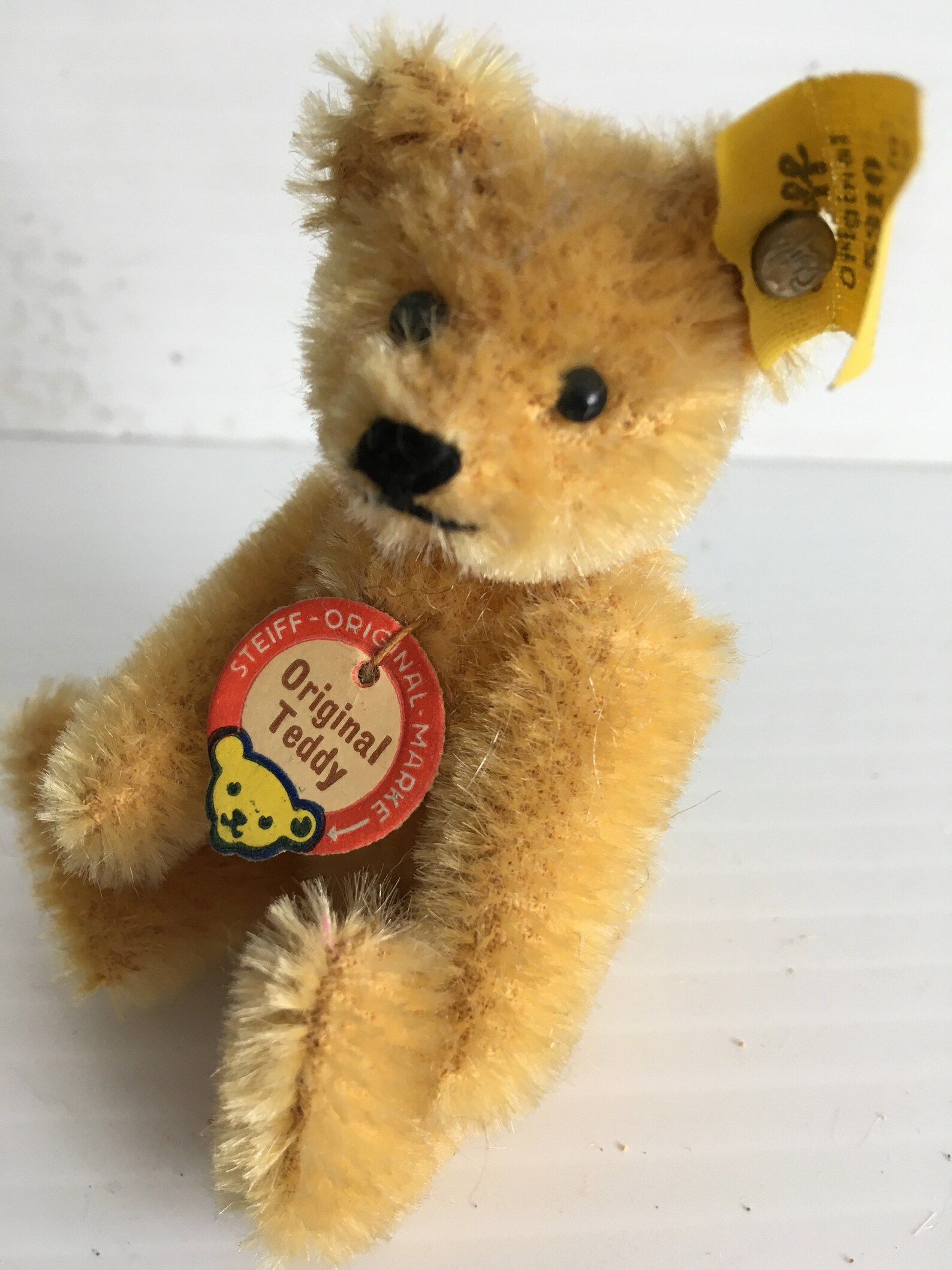 Steiff original teddy bear circa 1950's 3 1/2 inch mint | Etsy