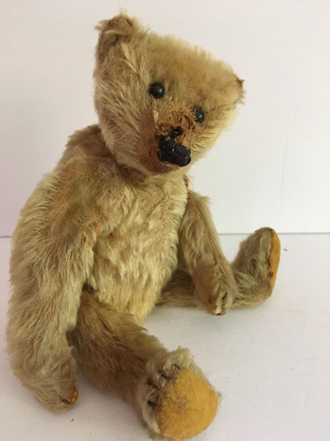Steiff Teddy bear circa 1910 fully jointed shoe button eyes Etsy