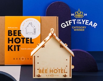 DIY Bee Hotel Kit – Build Your Own Bee House, Wildlife Gift for Nature Lovers
