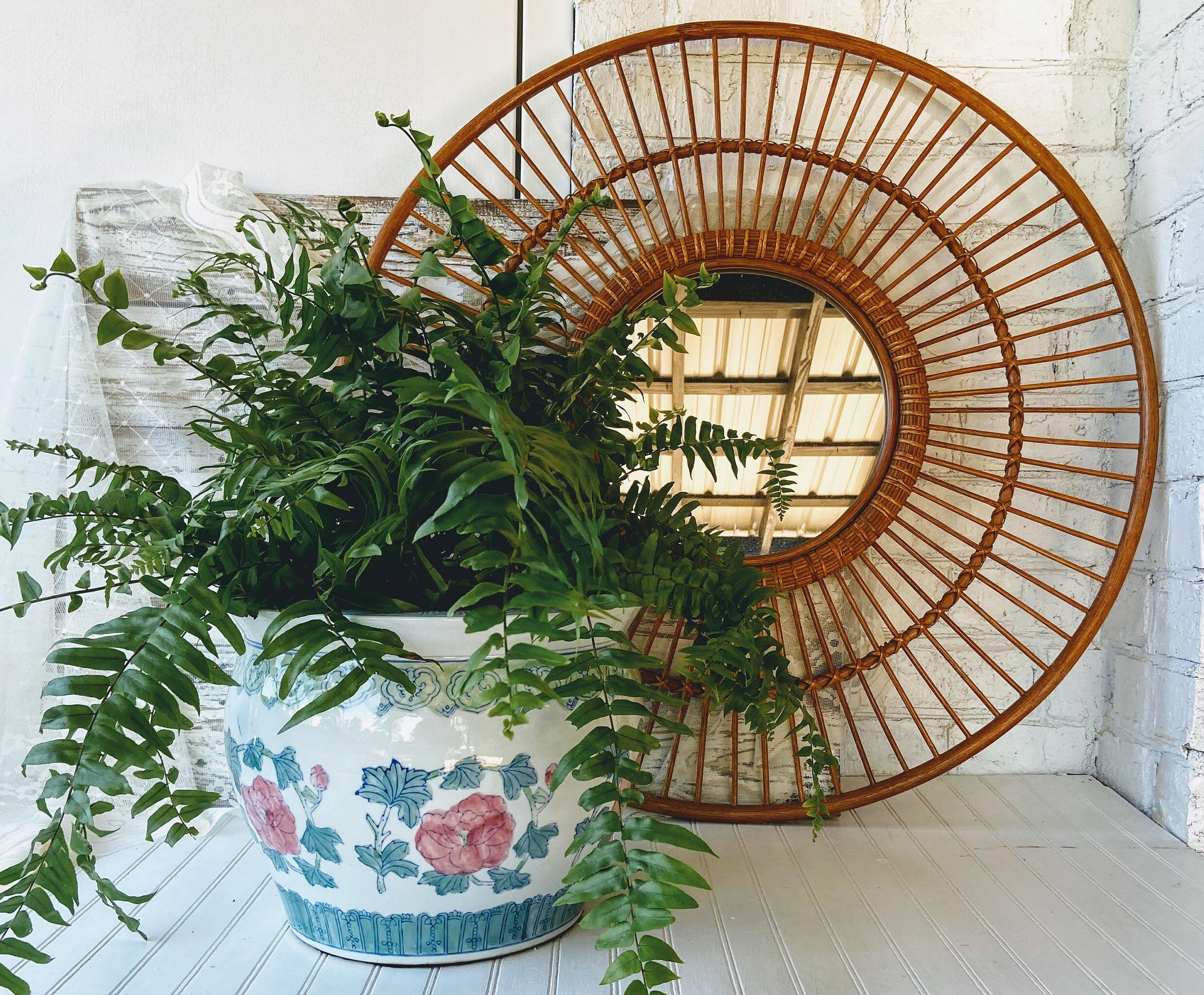 Large Chinese Planter Chinoiserie Planter Vintage Planter Etsy