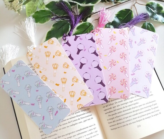 Kpop Bookmarks Kpop Lightstick Stray Kids Ateez Loona Etsy