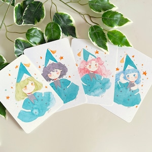 WITCH HAT ATELIER Mini Prints, Coco, Agott, Richeh, Tetia, Qifrey, Olruggio, anime prints