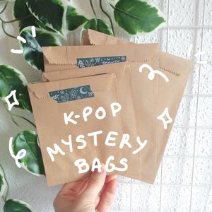 KPOP MYSTERY BAGS, Kpop stickers, Twice, Bts, Red velvet, Blackpink, Mamamoo, sticker mystery bag, grab bag, surprise bag, mystery box