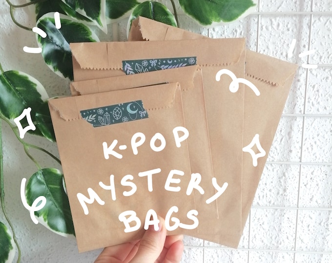 KPOP MYSTERY BAGS, Kpop stickers, Twice, Bts, Red velvet, Blackpink, Mamamoo, sticker mystery bag, grab bag, surprise bag, mystery box