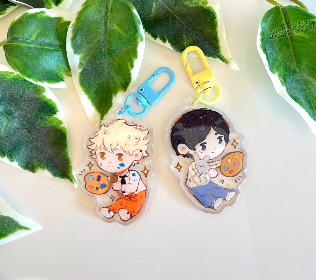BLUE PERIOD KEYCHAINS, Yatora, Yotasuke, Cute Keychains, Acrylic Charm