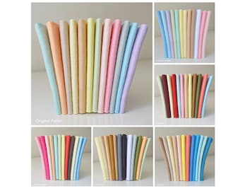 Wool Mix Felt Bundle Packs of 12 Sheets | Choice of 6 Pastel Variations | 9"(22cm)x9"(22cm) Squares | 1mm thick