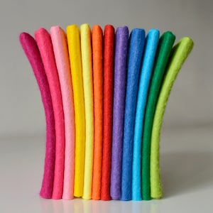 12 Bright Craft Wool Mix Felt Shades Bundle | Sizes: "A4" (30cmx22cm),  9"(22cm)x9"(22cm) Squares, 22cmx11cm Sheets or 10cmx10cm Squares