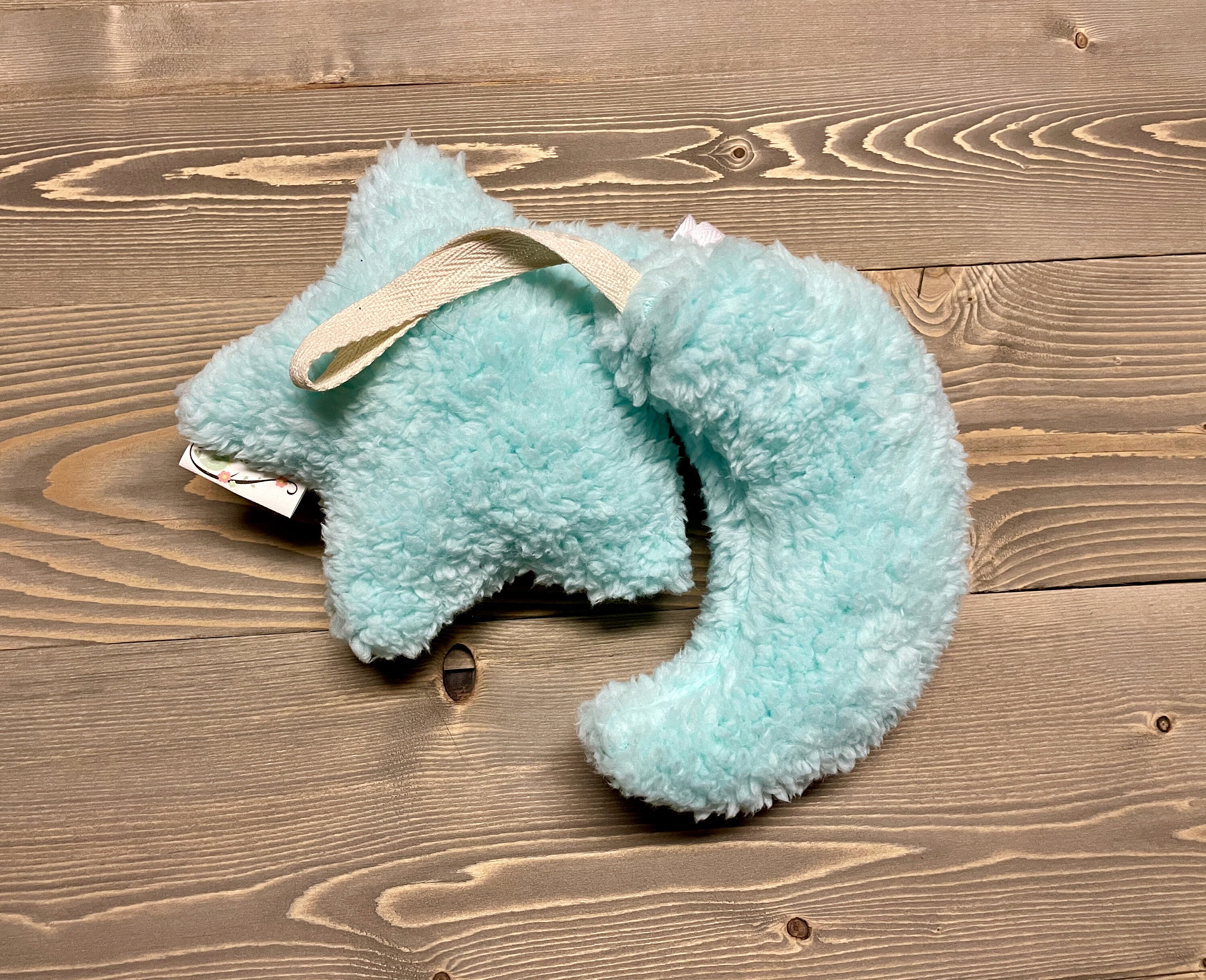 Soporte de chupete star moon seafoam paci holder plush paci holder