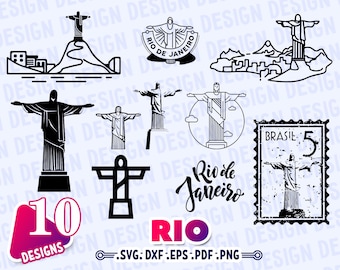 RIO SVG, Rio de Janeiro skyline SVG, Brazil City Svg, Brazil Travel svg, vacation clipart svg, casa de papel svg, monogram decal rio, print