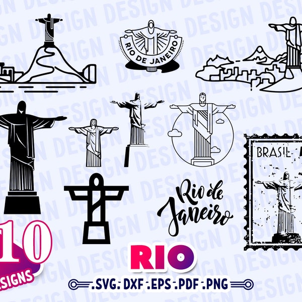 RIO SVG, Horizonte de Janeiro SVG, Brazil City Svg, Brazil Travel svg, vacaciones clipart svg, casa de papel svg, monogram decal rio, print