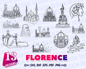 FLORENCE SVG, una lions svg, hurricane florence SVG, Italy svg, Florence landmark svg, vacation clipart svg, Travel svg, Florence clipart