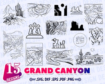 GRAND CANYON SVG, arizona svg, arizona home svg, arizona map svg, grand canyon logo svg, grand canyon vector, clipart, stencil, vector, dxf