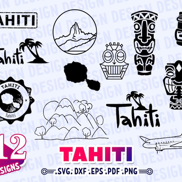 TAHITI SVG, tahiti, perle de tahiti, art mural tahiti, art tahiti, carte tahiti, décor tahiti, imprimé tahiti, cadeau tahitien, perles tahitiennes, tahitiennes