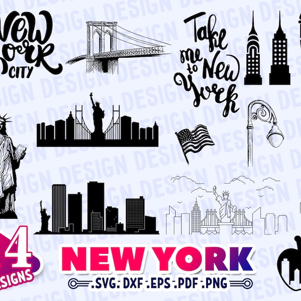 NEW YORK SVG, neue York Silhouette, neue York Zustand Svg, neue York Umriss, neue York Stadt Svg, Staatsstolz Svg, Reise Svg, Heimat Staat Svg, Dxf