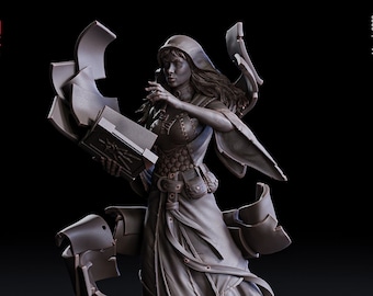 Elisen, die Hellseherin (NPC) • 32mm • Tabletop • Fantasy • D&D • Dungeons and Dragons • Pathfinder • DSA • Flesh of Gods