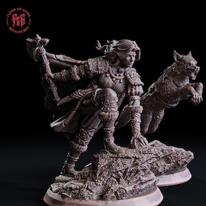 Tracker with Dog (Hero) • 32 mm • Flesh of Gods