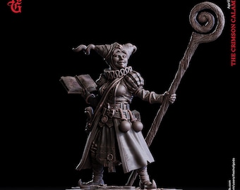 Shalana, Gnom Hexe (Hero) • 32mm • Tabletop • Fantasy • D&D • Dungeons and Dragons • Pathfinder • DSA • Flesh of Gods
