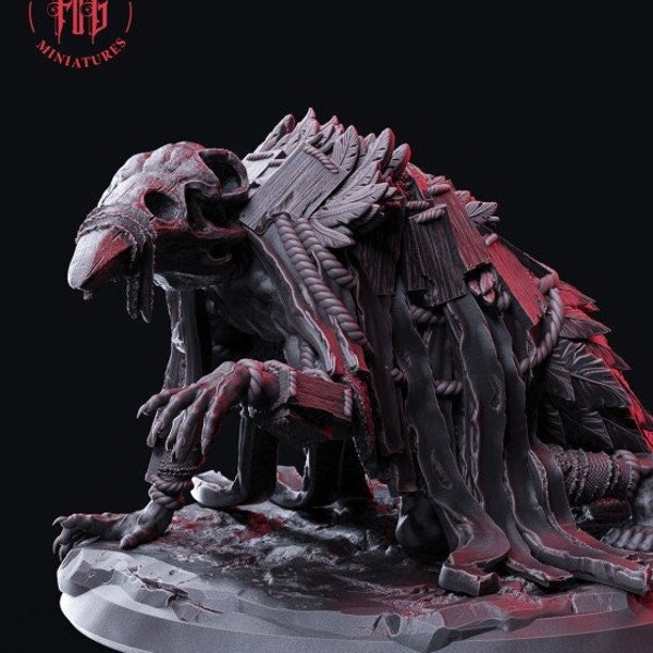 The Raven Scourge (Monster) • 28mm • Tabletop • Fantasy • Gaming • D&D • Dungeons and Dragons • Pathfinder • DSA • Flesh of Gods
