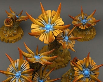 Venomous Flowers Pflanze • 28mm • Tabletop • Fantasy • Gaming • D&D • Dungeons and Dragons • Pathfinder • DSA • Print Your Monsters