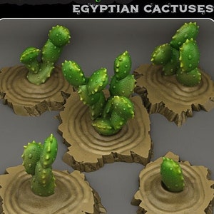 Egyptian Cactuses Plant • 28 mm • Tabletop • Fantasy • Gaming • D&D • Dungeons and Dragons • Pathfinder • DSA • Print Your Monsters