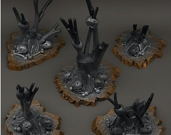 Cannibal Feast Branches • 28mm • Tabletop • Fantasy • Gaming • D&D • Dungeons and Dragons • Pathfinder • DSA • Print Your Monsters