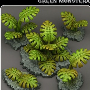 Green Monstera - Grüne Monstera • 28 mm • Tabletop • Fantasy • Gaming • D&D • Dungeons and Dragons • Pathfinder • DSA • Print Your Monsters