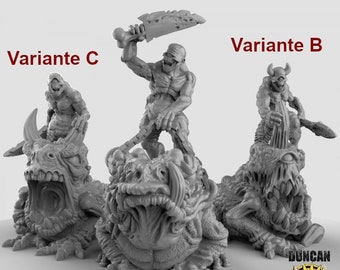 Dämon auf Pestkröte • 32mm • Tabletop • D&D • Dungeons and Dragons • Pathfinder • DSA Duncan Shadow