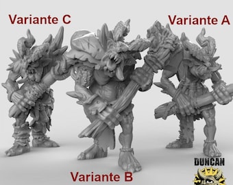 Chaos-Trolls mit schweren Waffen • 32mm • Tabletop • D&D • Dungeons and Dragons • Pathfinder • DSA Duncan Shadow