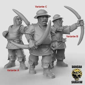 Town Guard - Bow - Town Guard with Bow • 32mm • Tabletop • Fantasy • Gaming • D&D • Dungeons and Dragons • Pathfinder • DSA Duncan Shadow