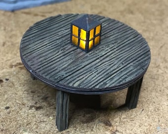 LED - Tisch - unterschiedliche Tops - 3D gedruckt - beleuchtet - Fat Dragon Games 28mm - Ultimate Dragonlock - Scenery - Terrain