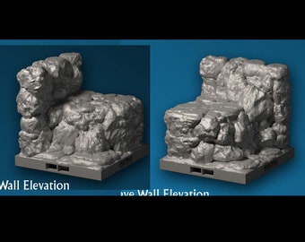 Höhle - Erhöhung Wandende (links/rechts)