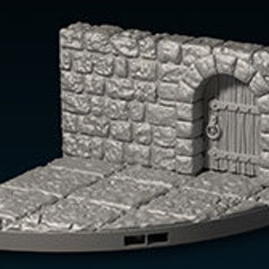 Tower of Terror innere Wände, Treppen etc. 3D gedrucktes Gelände von Fat Dragon Games, Ultimate Dragonlock Scenery Terrain 28mm Tabletop Wand, Tür, Verlies