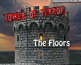 Tower of Terror - Boden, 3D gedrucktes Gelände von Fat Dragon Games, Ultimate Dragonlock Scenery oder Terrain für 28mm Tabletop Gaming