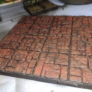 Kasteel - Vloer (4x4) - 3D geprint - Terrein - Terrein - Fat Dragon Games 28 mm - Ultieme Dragonlock - Landschap - Terrein