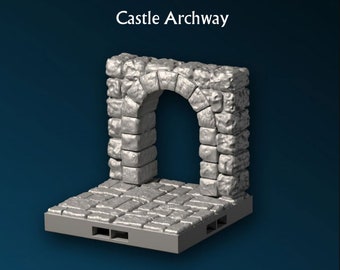 Castle Bogen - Durchgang, 3D gedrucktes Gelände von Fat Dragon Games, Ultimate Dragonlock Scenery oder Terrain für 28mm Tabletop Gaming